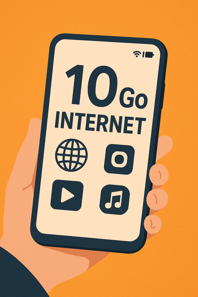 10 go internet combien de temps