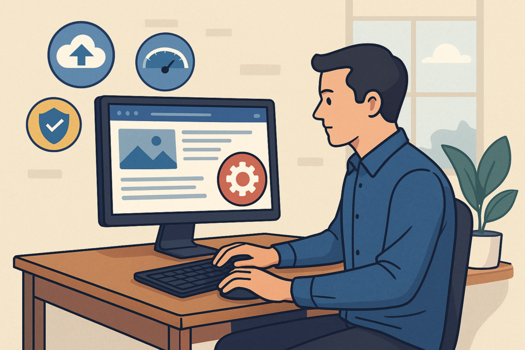 En charge de l’entretien d’un site web