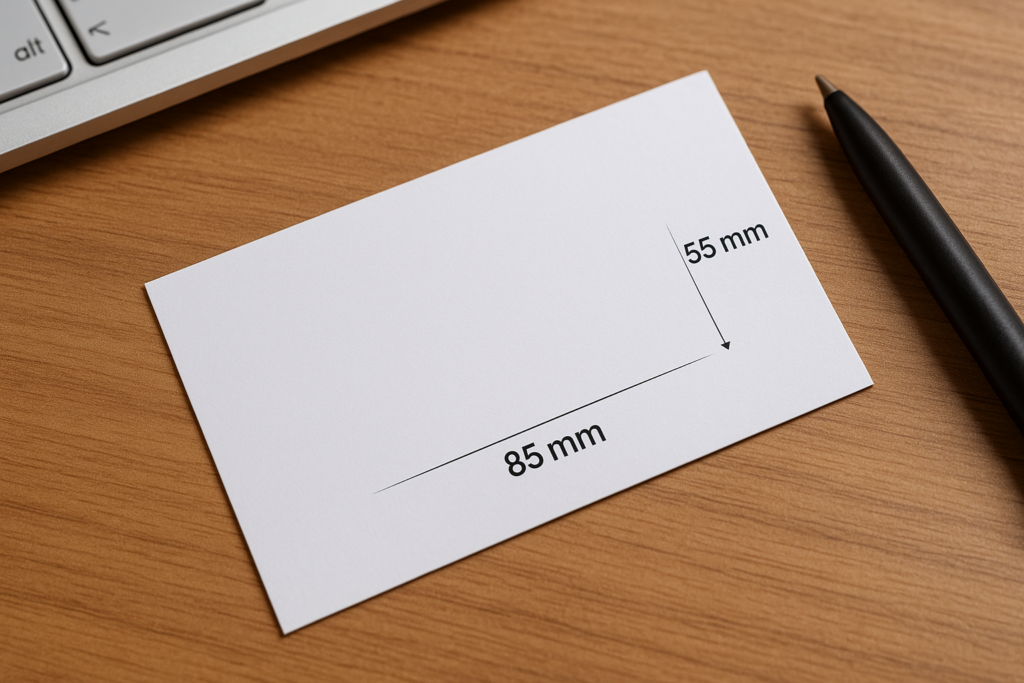 taille d une carte de visite