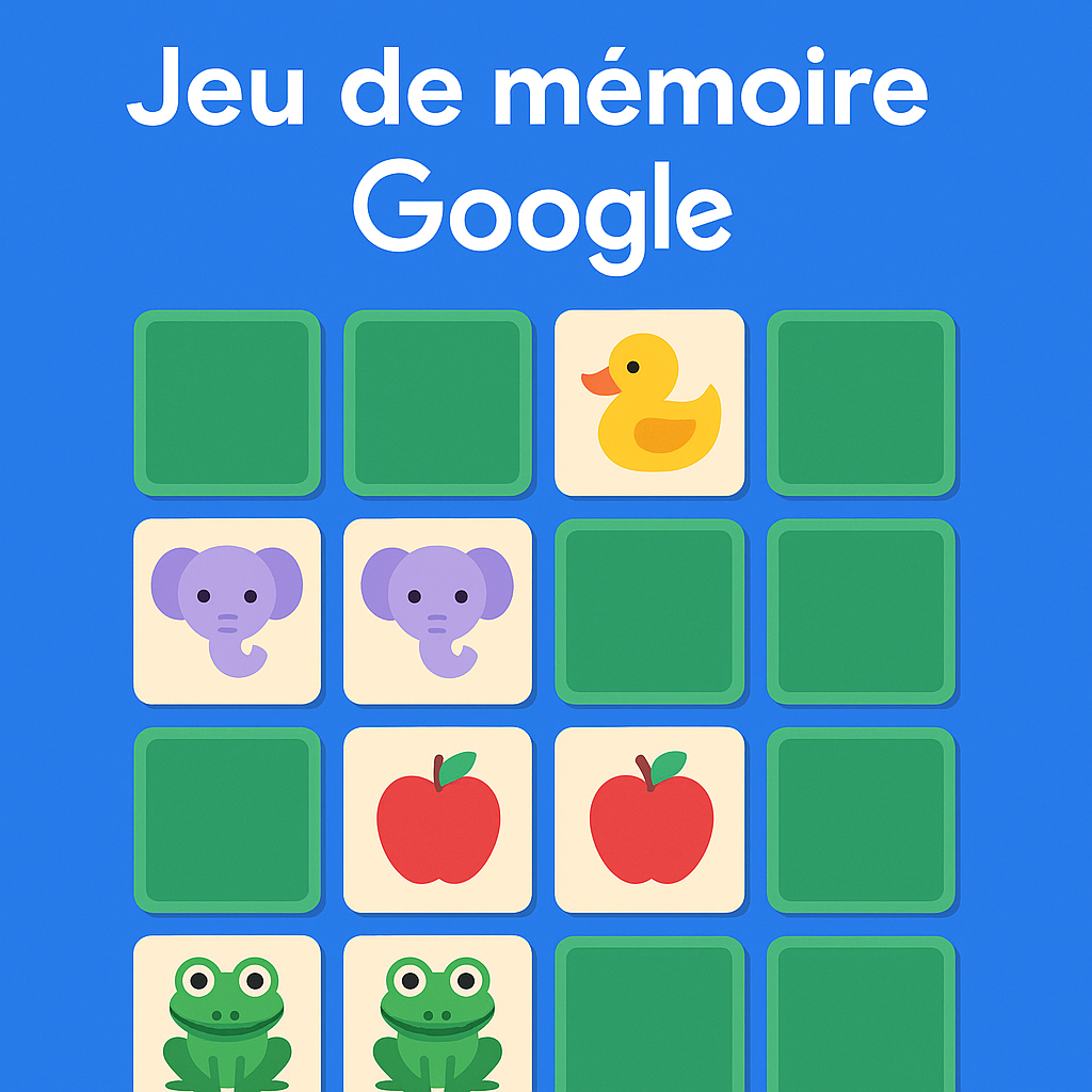 jeu de mémoire google